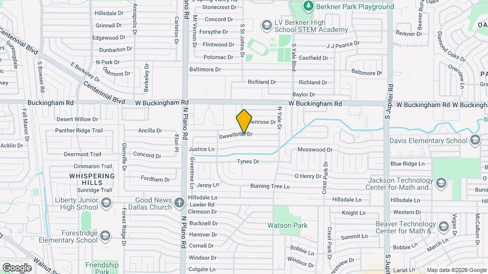 4126 Sweetbriar Dr Map and Location Details