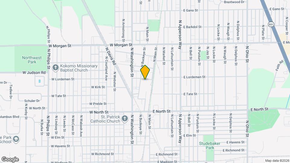 131 W Lordeman St Map and Location Details