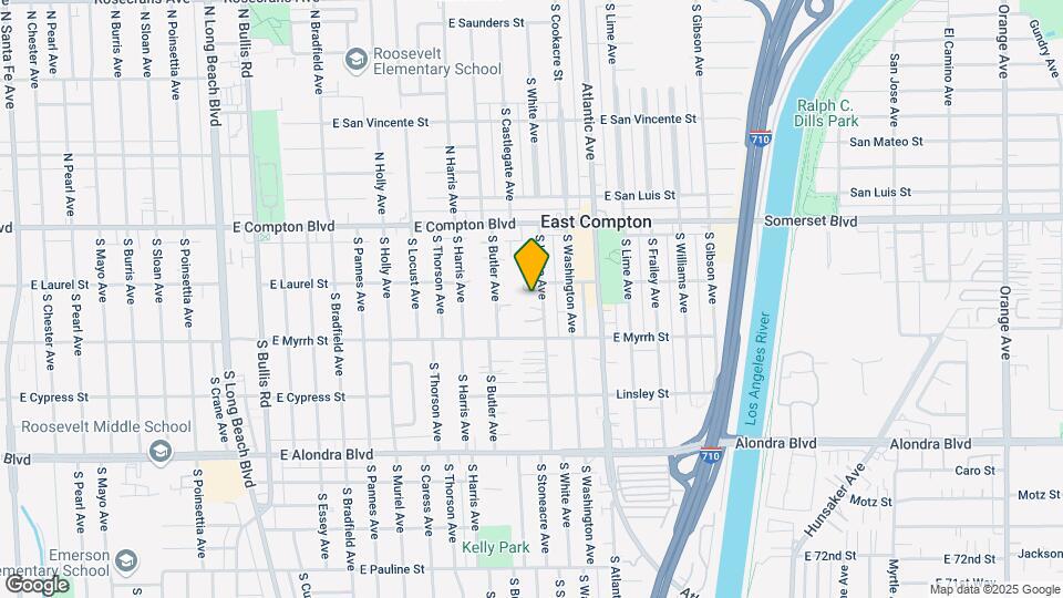 15319 S White Ave Map and Location Details