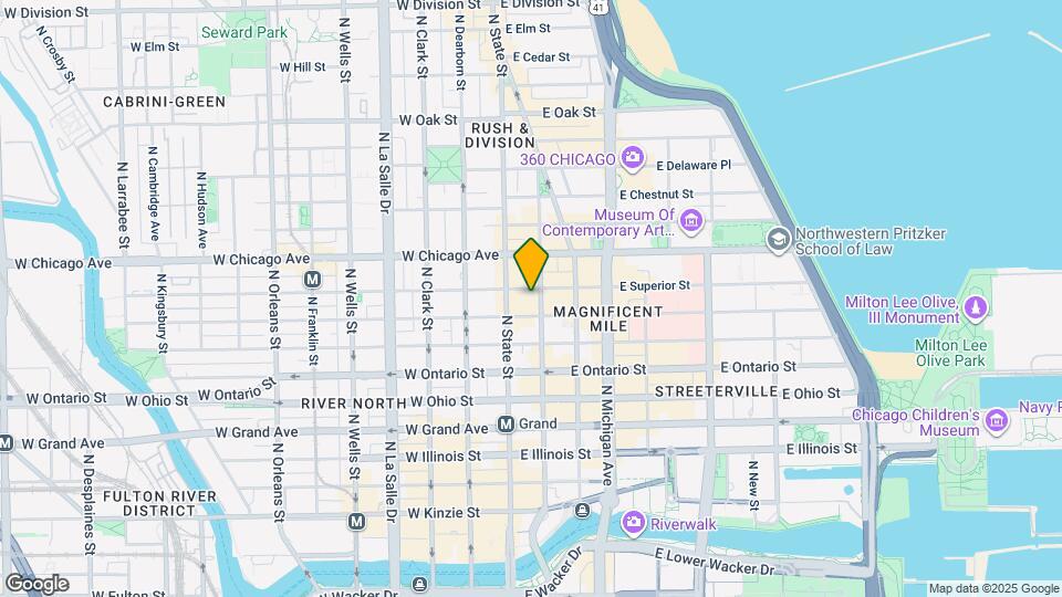 25 E Superior St, Unit 2805 Mapa y Detalles de la Ubicación