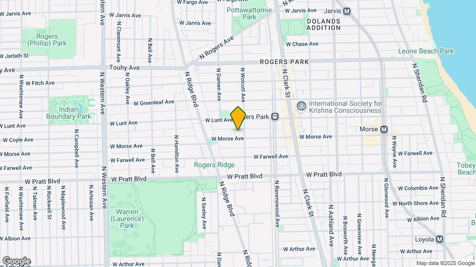 6944 N Wolcott Ave Map and Location Details