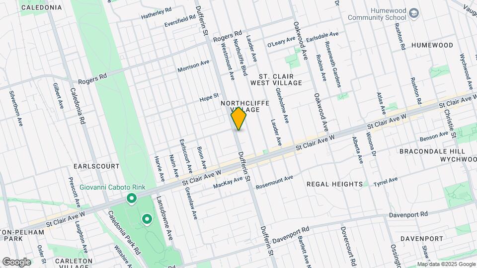 1737 Dufferin St Map and Location Details