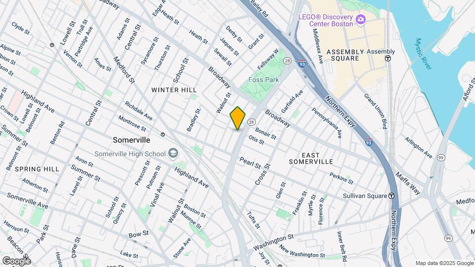 58 Otis St, Unit 2 Mapa y Detalles de la Ubicación