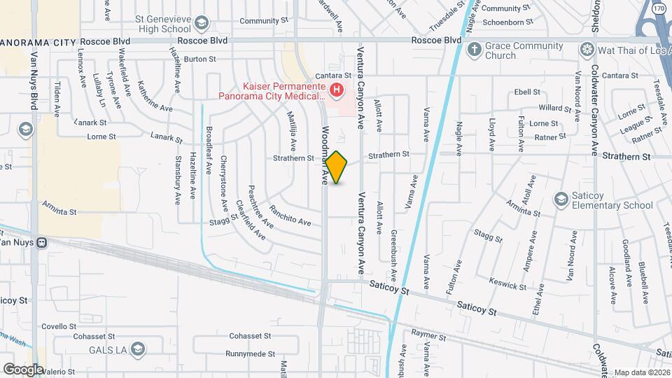 7900 Woodman Ave, Unit 105 Map and Location Details