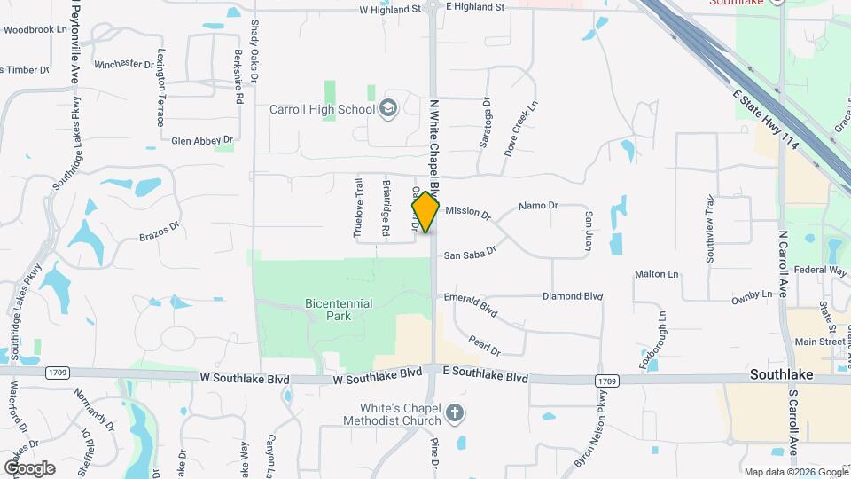 545 Oak Hill Dr Map and Location Details