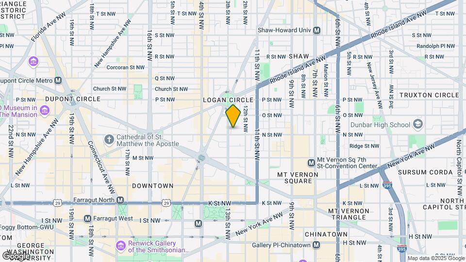 1225 N St NW Map and Location Details