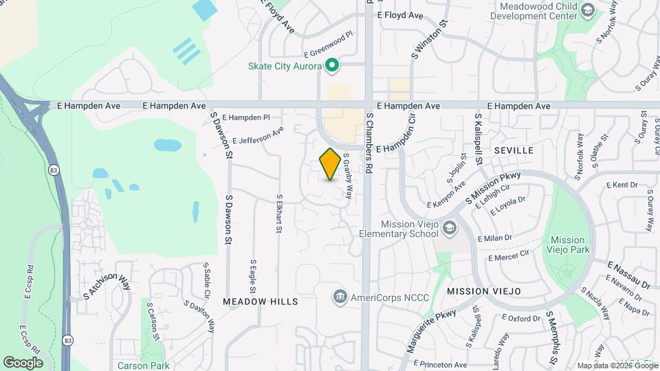 3723 S Granby Way Map and Location Details