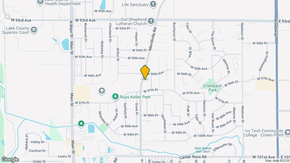 9621 Merrillville Rd, Unit 201 Mapa y Detalles de la Ubicación