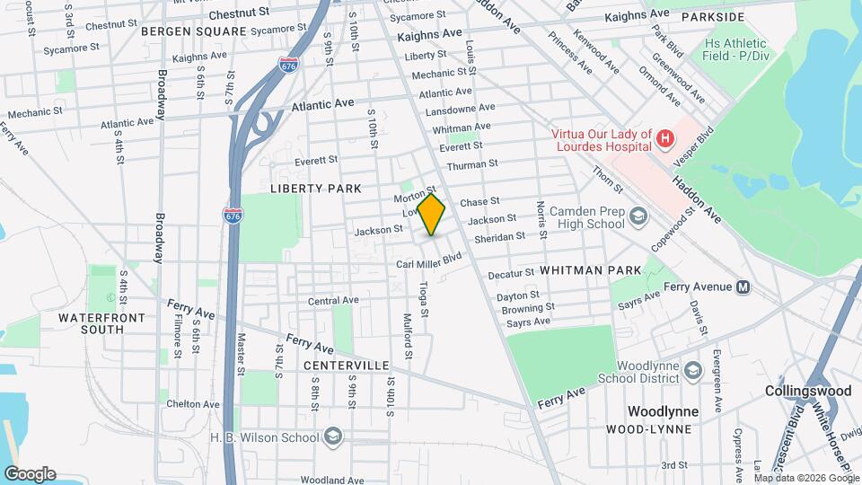 1623 Pulaski St Map and Location Details