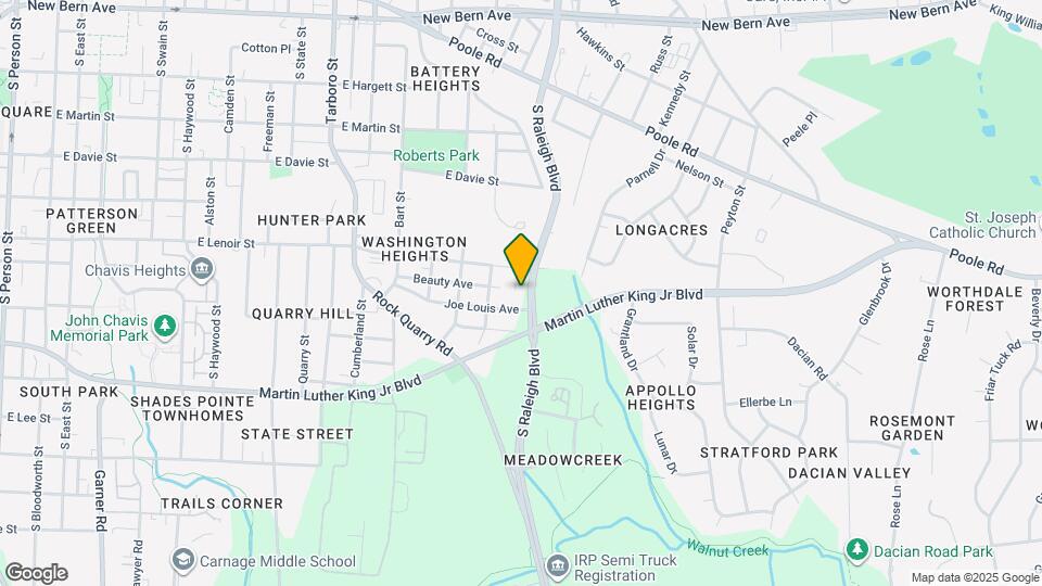 1721 E Lenoir St Map and Location Details