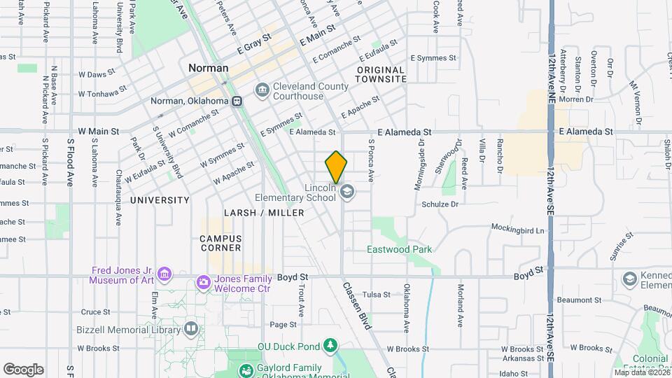 820 Classen Blvd Map and Location Details