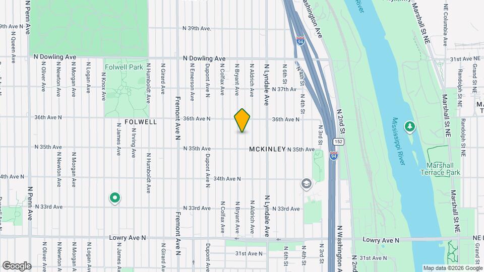 3522 N Bryant Ave Map and Location Details