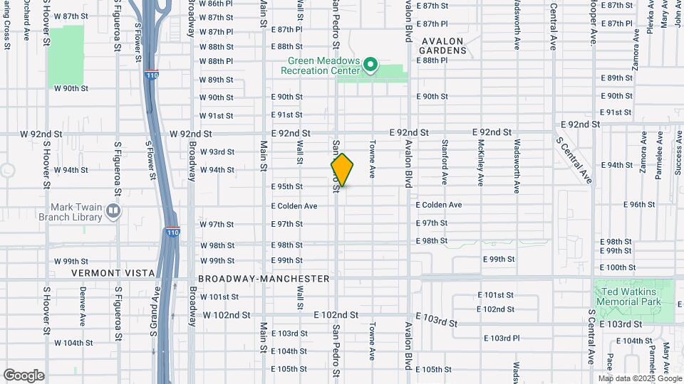 9506 San Pedro St Map and Location Details