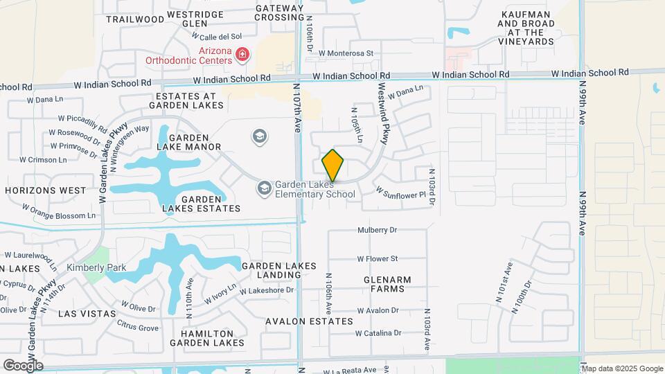 10626 W Poinsettia Dr Map and Location Details