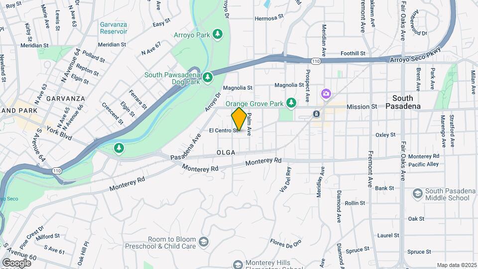 511 El Centro St Map and Location Details