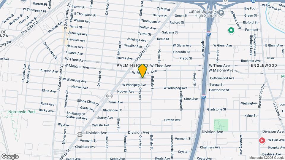 834 Cottonwood Ave Map and Location Details