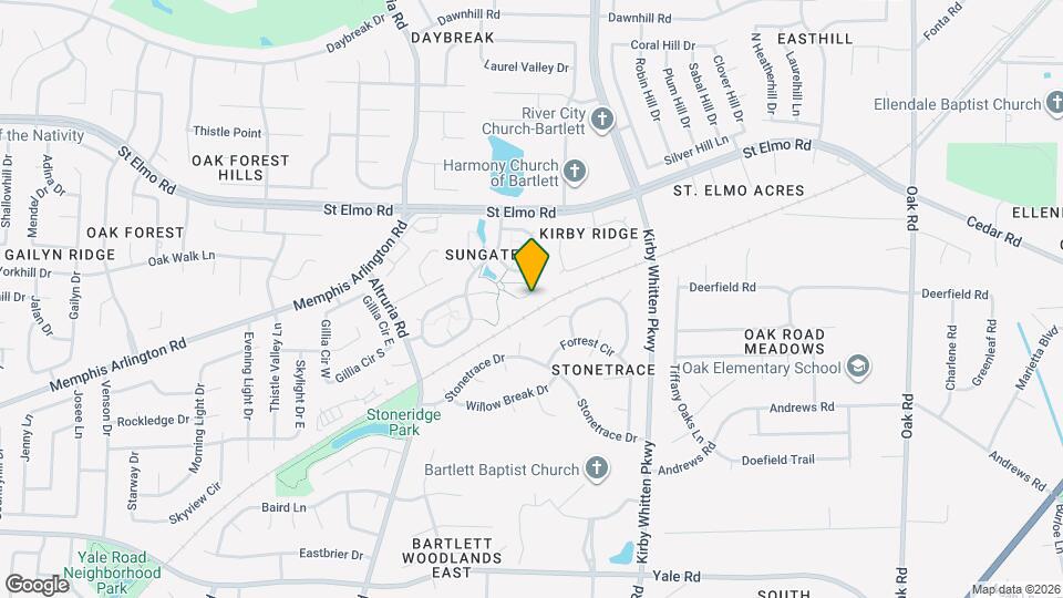 3638 Dawnridge Cove Map and Location Details