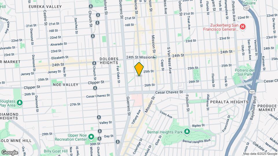 1440 Valencia St Mapa y Detalles de la Ubicación