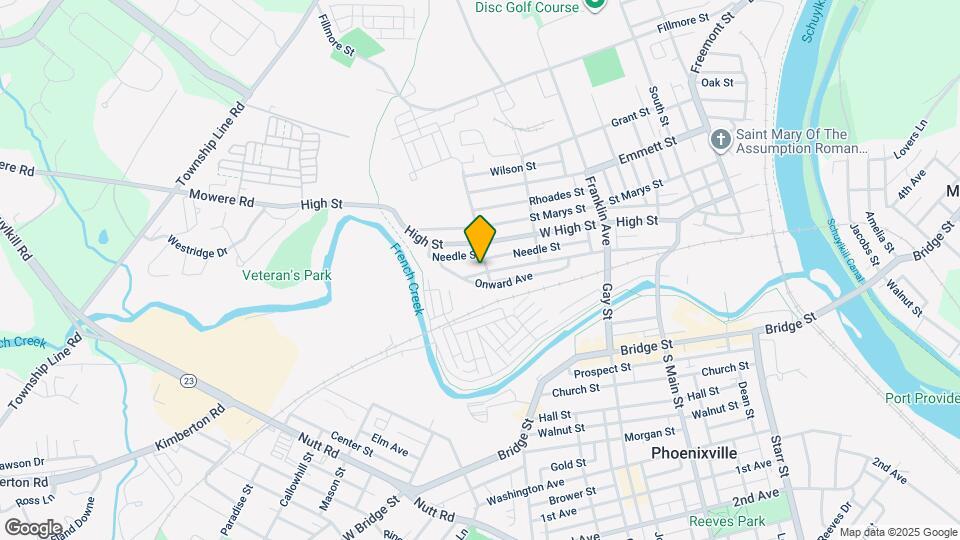 603 Vanderslice St Map and Location Details
