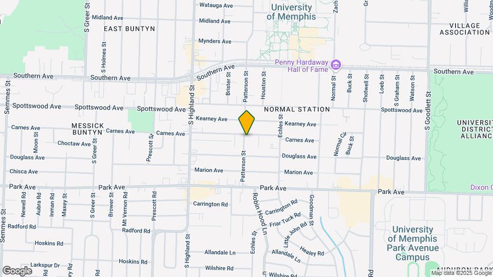 3633 Carnes Ave Map and Location Details