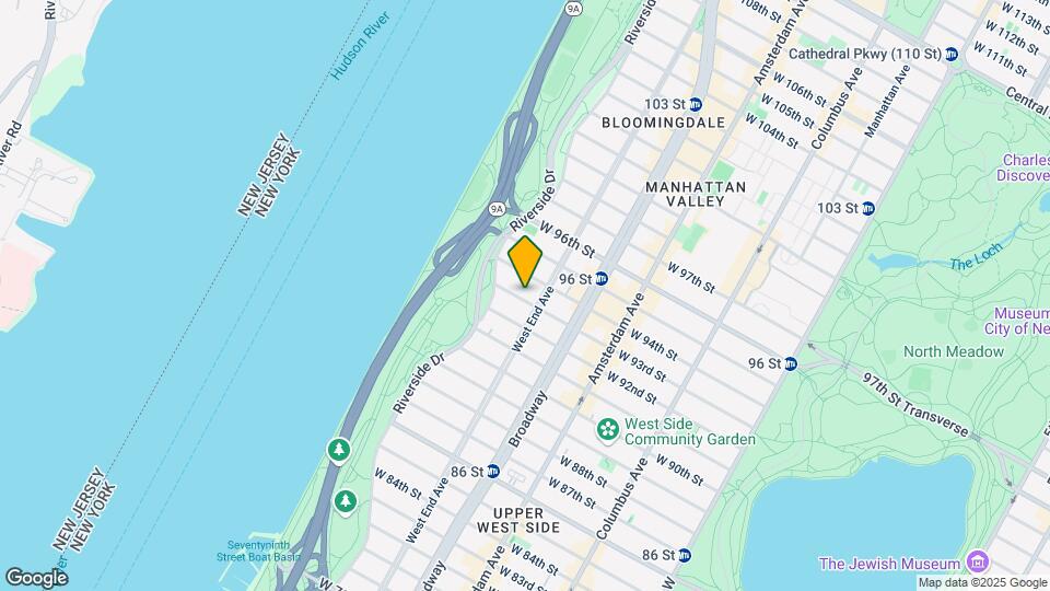 307 W 93rd St Map and Location Details