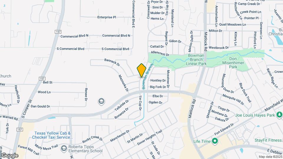 8007 Tin Cup Dr Map and Location Details