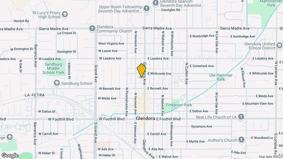 337 N Glendora Ave Map and Location Details