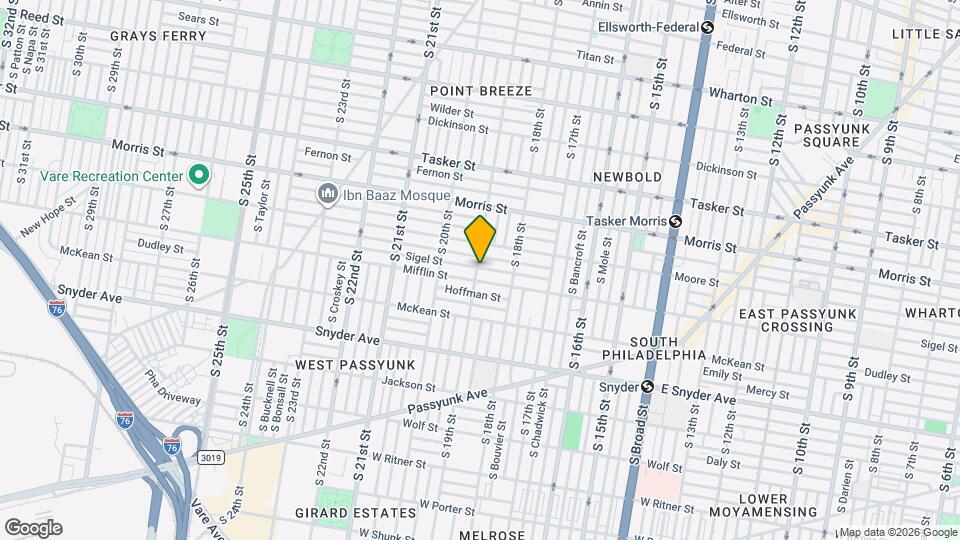 1825 S 19TH St Map and Location Details