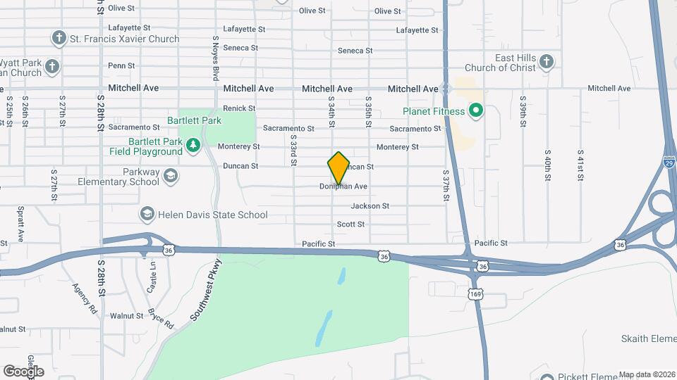 3404 Doniphan Ave Map and Location Details