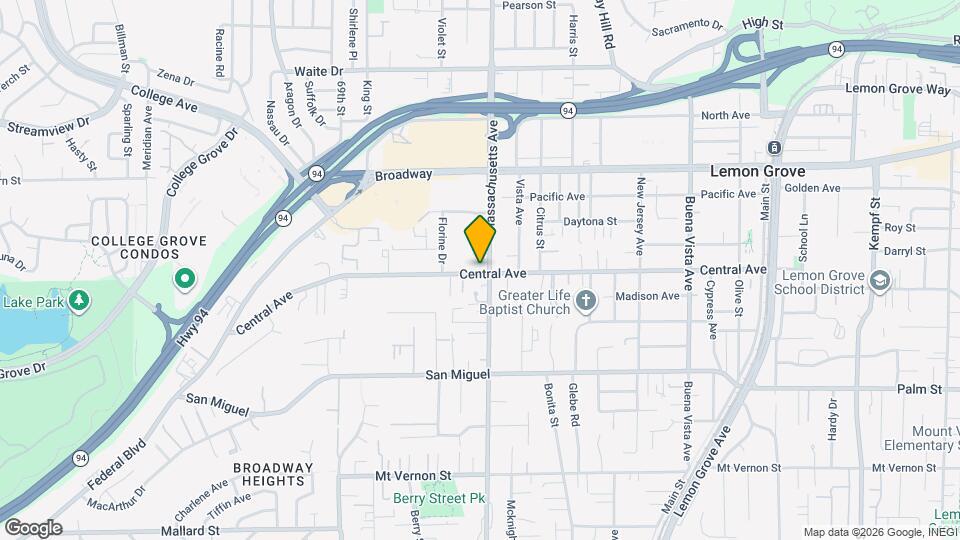 7186 Central Ave Map and Location Details