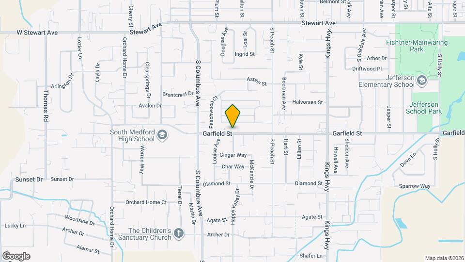 1120 Garfield St Map and Location Details