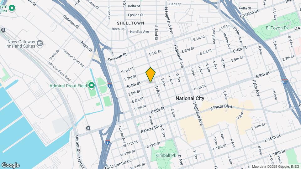 317 E 5th St Map and Location Details