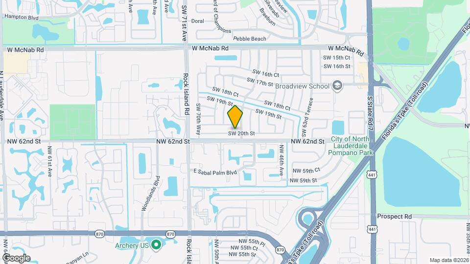 1982 SW 68th Terrace Map and Location Details