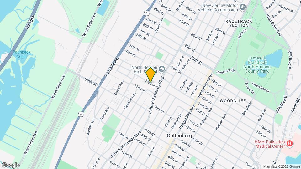 1125 73rd St Map and Location Details