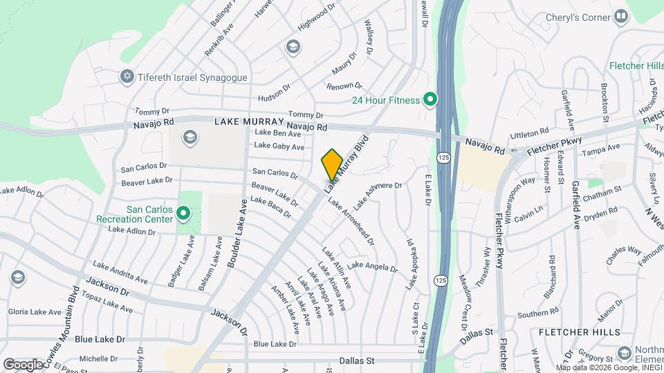 8633 Lake Murray Blvd Mapa y Detalles de la Ubicación