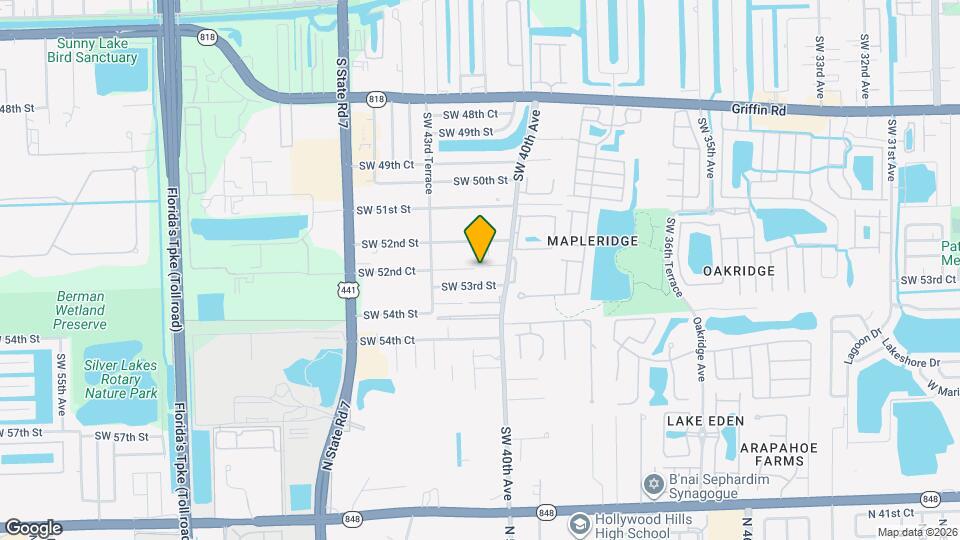 5259 SW 40th Ave Map and Location Details