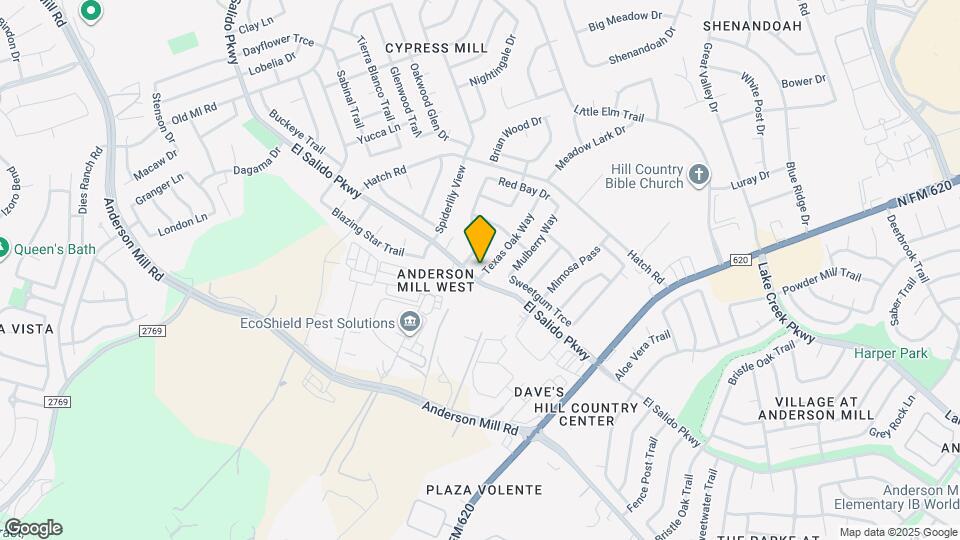 1605 Texas Oak Way Map and Location Details