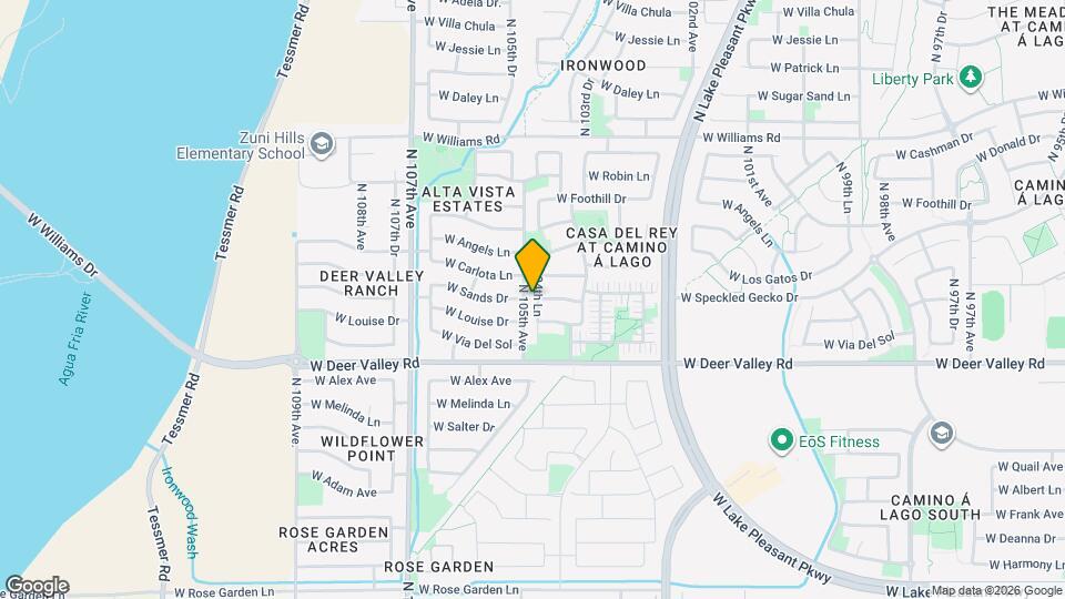 22074 N 104th Ln Map and Location Details