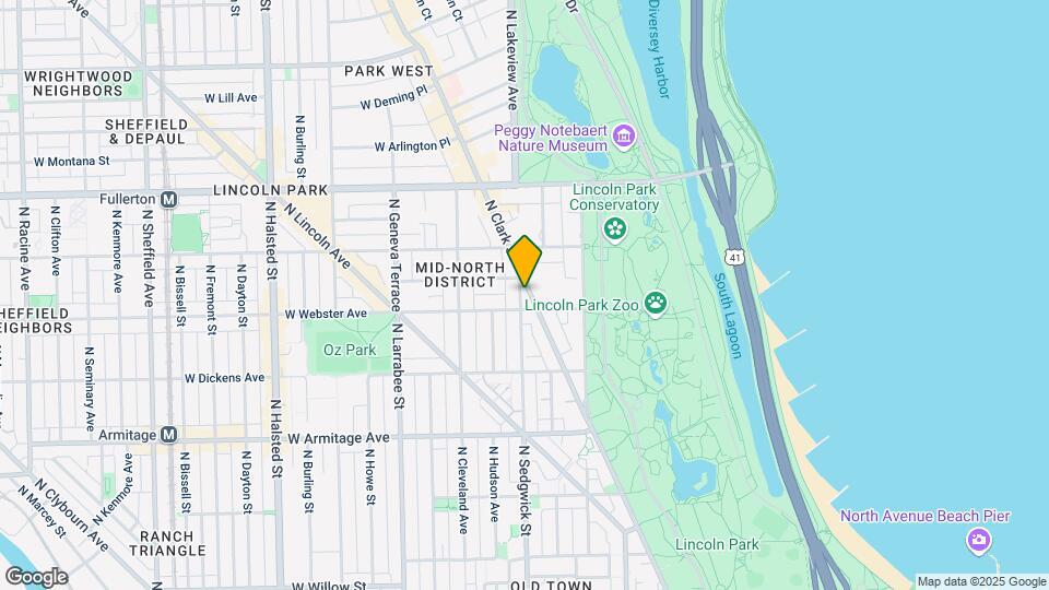 2214 N Clark St-Unit -204 Map and Location Details