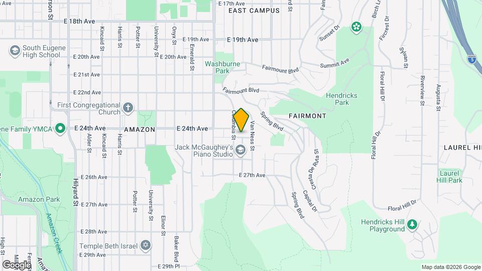 1741 E 25th Ave Map and Location Details