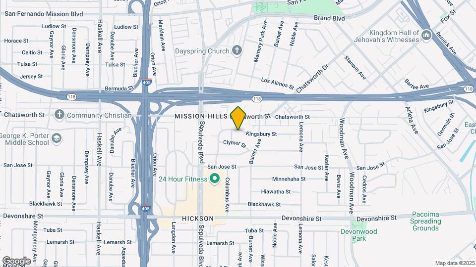 15234 Kingsbury St Map and Location Details