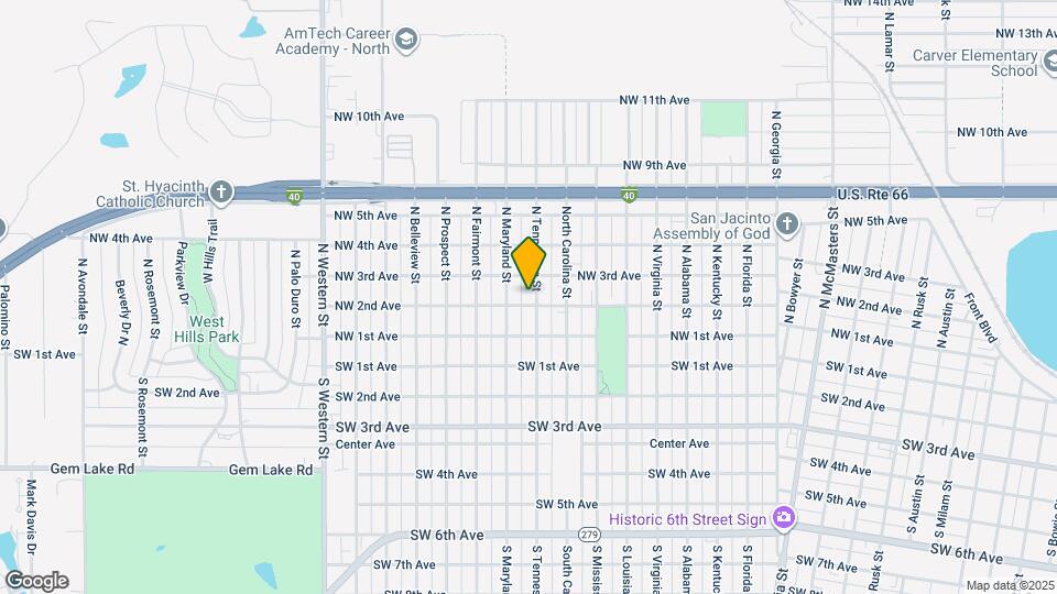 203 N Tennessee St Map and Location Details