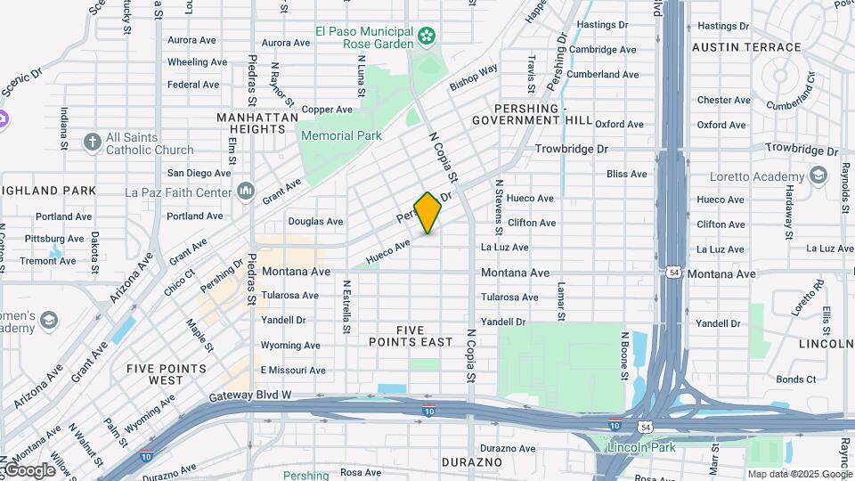 3419 La Luz Ave Map and Location Details