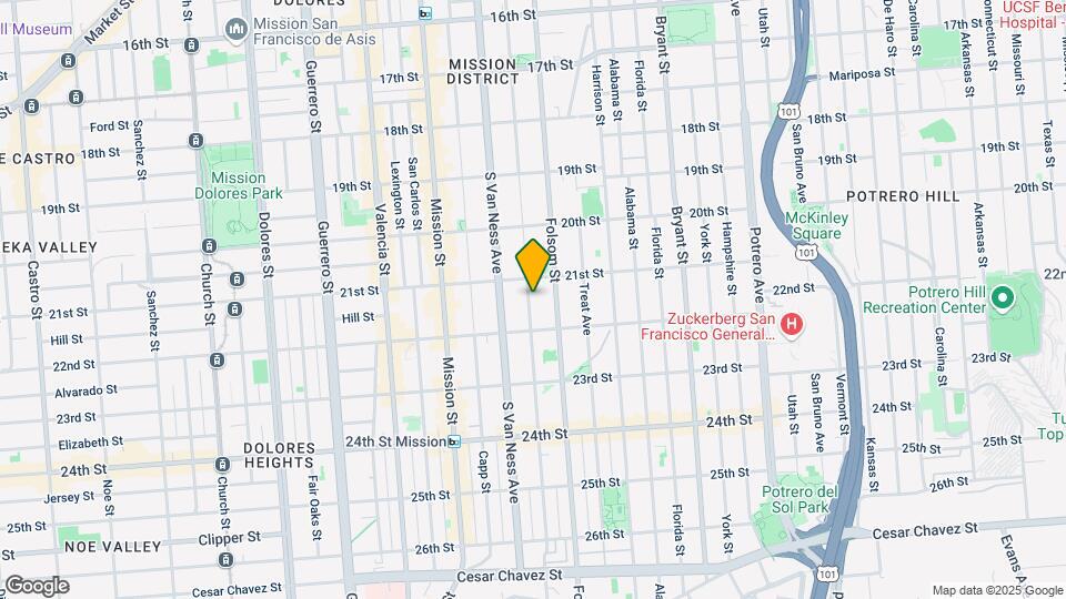 719 Shotwell St Map and Location Details