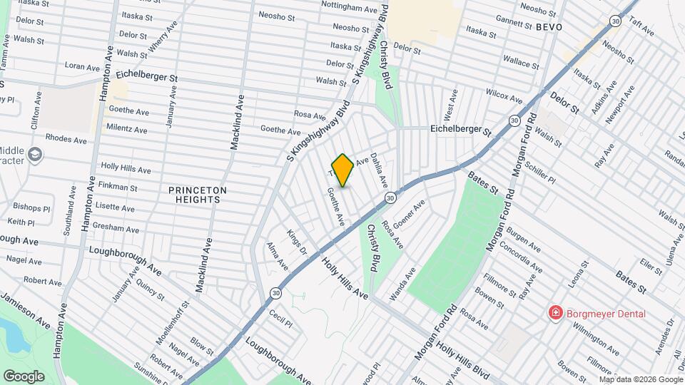 4840 Gardenville Ave Mapa y Detalles de la Ubicación