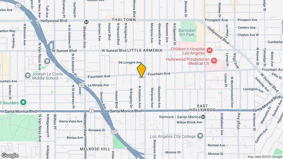 1266 North Ardmore Avenue Map and Location Details