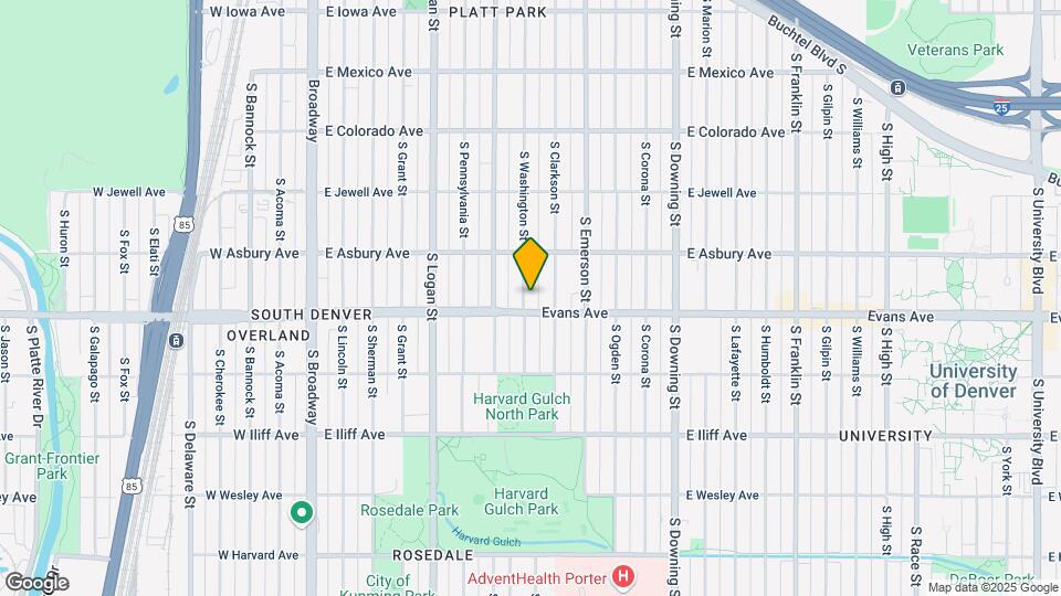 2074 S Washington St Map and Location Details