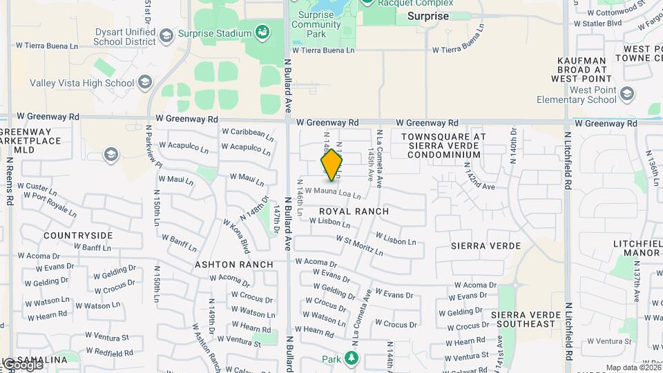 14586 W Mauna Loa Ln Map and Location Details