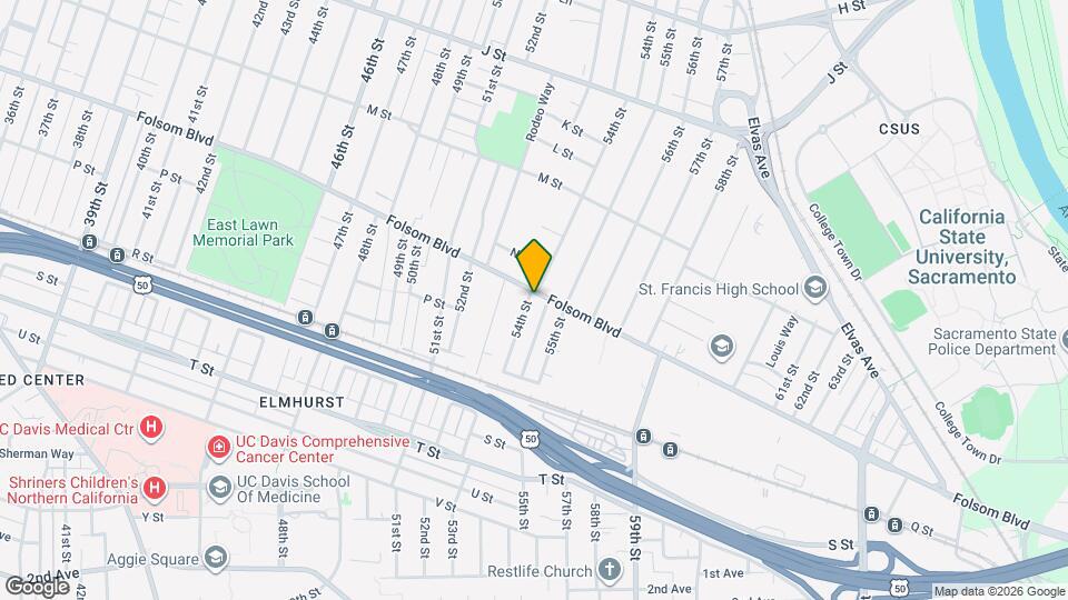 5400-5402 Folsom Blvd Map and Location Details