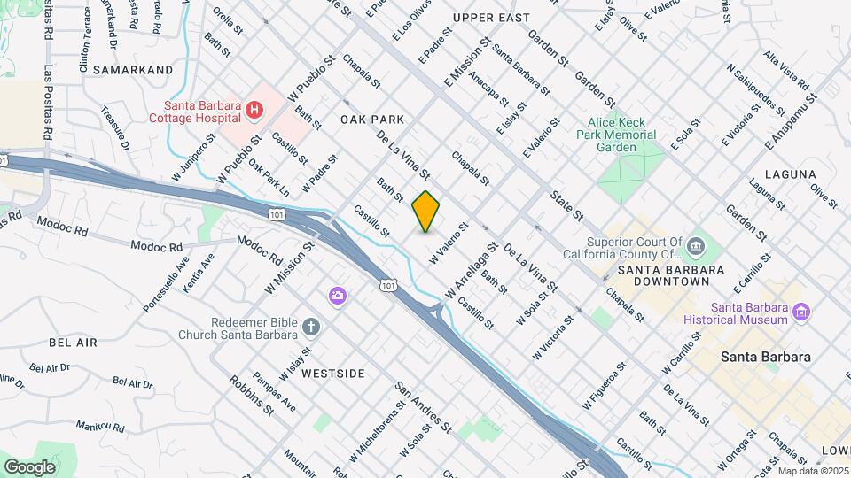 316 W Valerio St Map and Location Details